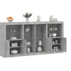 Image de Buffet avec Lumières LED, Armoire avec Porte, Meuble de Rangement, Organisateur de Salon Entrée Salle de Séjour, 3209187