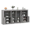 Image de Buffet avec Lumières LED, Armoire avec Porte, Meuble de Rangement, Organisateur de Salon Entrée Salle de Séjour, 3209189