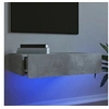 Image de Meuble TV avec éclairage LED gris béton 60x35x15,5 cm