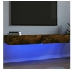 Image de Meubles TV avec lumières LED 2 pcs chêne fumé 60x35x15,5 cm, armoire avec lumières led, support tv, armoire murale, 842897
