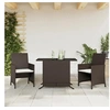Image de Salon de jardin resine tressee marron 3 pieces 100 x 59 x 73 cm