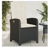 Image de Chaise H. 93 cm empilable non pliable en resine tressee exterieur noir