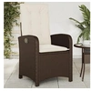 Image de Chaise H. 93 cm empilable non pliable exterieur en resine tressee marron