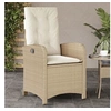 Image de Chaise H. 93 cm non pliable exterieur en resine tressee beige