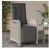 Image de Chaise H. 93 cm empilable non pliable exterieur en rotin gris