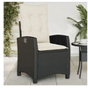 Image de Chaise exterieur en resine tressee noir H. 93 cm