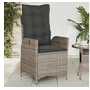 Image de Chaise H. 93 cm non pliable en resine tressee exterieur gris