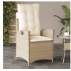 Image de Chaise en resine tressee non pliable H. 93 cm exterieur beige