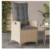 Image de Chaise H. 93 cm non pliable en rotin exterieur beige