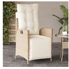 Image de Chaise en resine tressee H. 93 cm beige exterieur