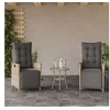 Image de Lot de 2 chaise polyester 93 cm gris