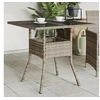 Image de Table de Jardin Dessus en Verre, Table à Manger, Table de Repas, Meuble de Patio Terrasse Arrière-cour Extérieur, 365522