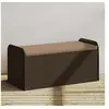 Image de Banc de Rangement et Coussin, Coffre à Jouets, Meuble de Rangement, Organisateur de Jardin Terrasse Patio, Marron 365729