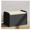 Image de Banc de Rangement avec Coussin, Coffre à Jouets, Meuble de Rangement, Organisateur de Jardin Terrasse Patio, Noir 365730