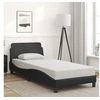 Image de Cadre de lit sans matelas noir 80x200 cm similicuir