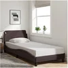 Image de Bedframe zonder matras 90x190 cm stof donkerbruin373088
