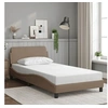 Image de Bedframe met hoofdbord kunstleer cappuccinokleurig 100x200 cm373142