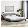 Image de Bedframe zonder matras stof lichtgrijs 180x200 cm373225