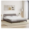 Image de Bedframe zonder matras stof taupe 180x200 cm373229