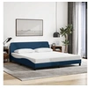 Image de Bedframe met hoofdeinde zonder matras 180x200 cm stof blauw373231