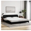 Image de Bedframe zonder matras stof zwart 200x200 cm373247