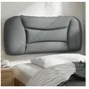 Image de Coussin de Tête de Lit, Oreiller de Lecture avec Fermeture à Glissière, Coussin de Lecture pour Lit Chambre, Gris 374525