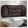 Image de Coussin de Tête de Lit, Oreiller de Lecture avec Fermeture à Glissière, Coussin de Lecture pour Lit Chambre, Marron 374528