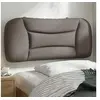 Image de Coussin de Tête de Lit, Oreiller de Lecture avec Fermeture à Glissière, Coussin de Lecture pour Lit Chambre, Taupe 80 374529
