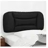 Image de Coussin de Tête de Lit, Oreiller de Lecture avec Fermeture à Glissière, Coussin de Lecture pour Lit Chambre, Noir 80 374532