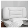 Image de Coussin de Tête de Lit, Oreiller de Lecture avec Fermeture à Glissière, Coussin de Lecture pour Lit Chambre, Blanc 80 374533