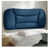 Image de Coussin de Tête de Lit, Oreiller de Lecture avec Fermeture à Glissière, Coussin de Lecture pour Lit Chambre, Bleu 90 374543