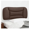 Image de Coussin de Tête de Lit, Oreiller de Lecture avec Fermeture à Glissière, Coussin de Lecture pour Lit Chambre, Marron 374546
