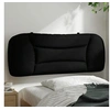 Image de Coussin de Tête de Lit, Oreiller de Lecture avec Fermeture à Glissière, Coussin de Lecture pour Lit Chambre, Noir 100 374551