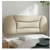 Image de Coussin de tête de lit - - Crème - 100 cm - Tissu polyester - Rembourré en fibre de polypropylène