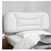 Image de Coussin de Tête de Lit, Oreiller de Lecture avec Fermeture à Glissière, Coussin de Lecture pour Lit Chambre, Blanc 374557