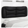 Image de Coussin de Tête de Lit, Oreiller de Lecture avec Fermeture à Glissière, Coussin de Lecture pour Lit Chambre, Noir 140 374583
