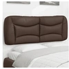 Image de Coussin de Tête de Lit, Oreiller de Lecture avec Fermeture à Glissière, Coussin de Lecture pour Lit Chambre, Marron 374585