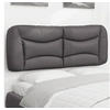Image de Coussin de Tête de Lit, Oreiller de Lecture avec Fermeture à Glissière, Coussin de Lecture pour Lit Chambre, Gris 140 374586