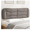 Image de Coussin de Tête de Lit, Oreiller de Lecture avec Fermeture à Glissière, Coussin de Lecture pour Lit Chambre, Taupe 374592