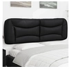 Image de Coussin de Tête de Lit, Oreiller de Lecture avec Fermeture à Glissière, Coussin de Lecture pour Lit Chambre, Noir 160 374595