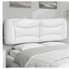 Image de Coussin de Tête de Lit, Oreiller de Lecture avec Fermeture à Glissière, Coussin de Lecture pour Lit Chambre, Blanc 374596