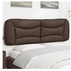 Image de Coussin de Tête de Lit, Oreiller de Lecture avec Fermeture à Glissière, Coussin de Lecture pour Lit Chambre, Marron 374597