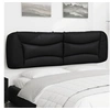 Image de Coussin de tête de lit noir 180 cm similicuir