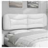 Image de Coussin de Tête de Lit, Oreiller de Lecture avec Fermeture à Glissière, Coussin de Lecture pour Lit Chambre, Blanc 374608