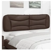 Image de Coussin de Tête de Lit, Oreiller de Lecture avec Fermeture à Glissière, Coussin de Lecture pour Lit Chambre, Marron 374609