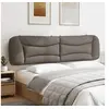Image de Coussin de Tête de Lit, Oreiller de Lecture avec Fermeture à Glissière, Coussin de Lecture pour Lit Chambre, Taupe 374620