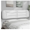 Image de Coussin de Tête de Lit, Oreiller de Lecture avec Fermeture à Glissière, Coussin de Lecture pour Lit Chambre, Blanc 374624