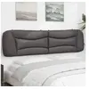 Image de Coussin de Tête de Lit, Oreiller de Lecture avec Fermeture à Glissière, Coussin de Lecture pour Lit Chambre, Gris 200 374626