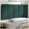 Image de Coussin de Tête de Lit, Oreiller de Tête de Lit avec Bandes Auto-agrippantes, Coussin Rembourré Chambre à Coucher, 374658