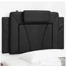 Image de Coussin de Tête de Lit, Oreiller de Lecture avec Fermeture à Glissière, Coussin de Lecture pour Lit Chambre, Noir 80 374760